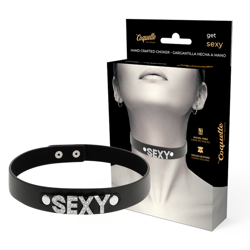 COQUETTE - CHIC DESIRE SEXY VEGAN LEATHER CHOKER