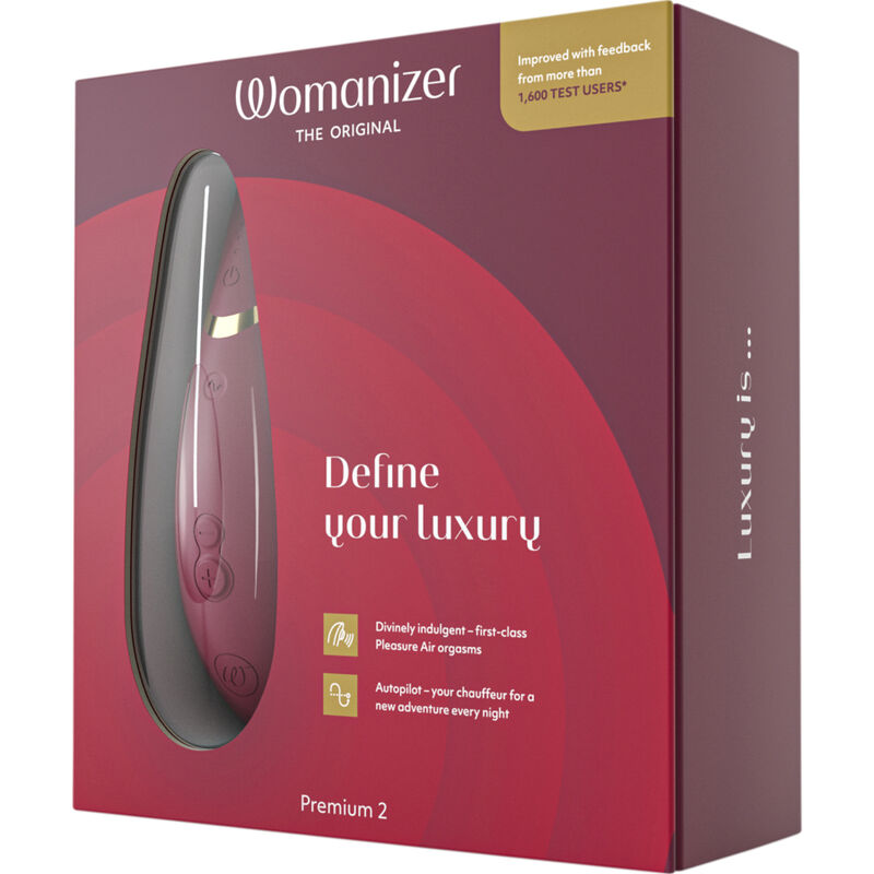 WOMANIZER - PREMIUM 2 CLITORAL STIMULATOR BORDEAUX