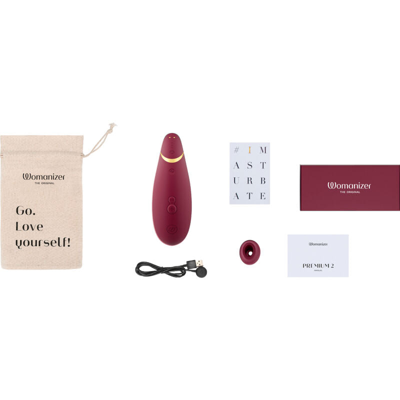 WOMANIZER - PREMIUM 2 CLITORAL STIMULATOR BORDEAUX