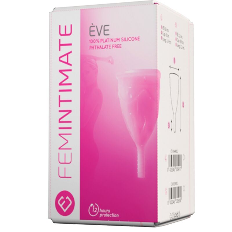 FEMINTIMATE - EVE SILICONE MENSTRUAL CUP SIZE L
