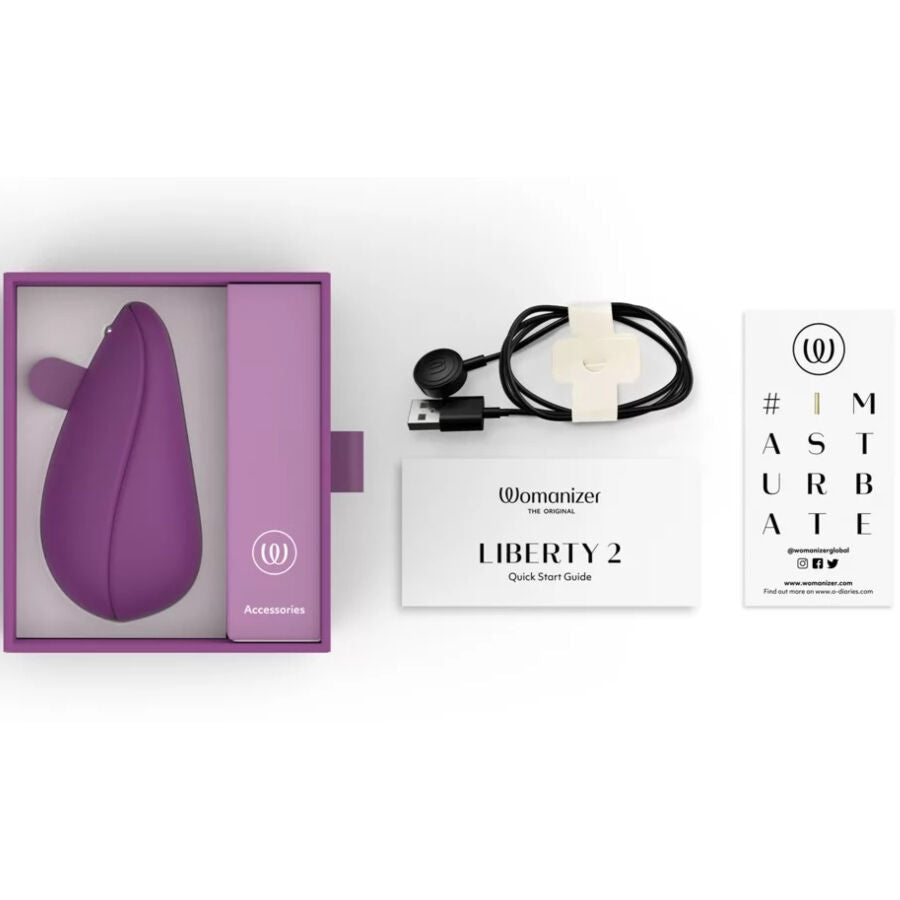 WOMANIZER - LIBERTY 2 CLITORIS STIMULATOR & SUCKER LIGHT GREEN