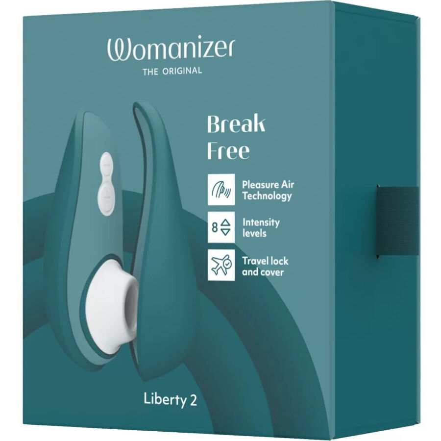 WOMANIZER - LIBERTY 2 CLITORIS STIMULATOR & SUCKER LIGHT GREEN