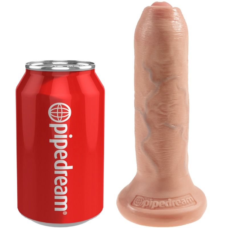KING COCK - REALISTIC DILDO UNCUT FLESH 17 CM