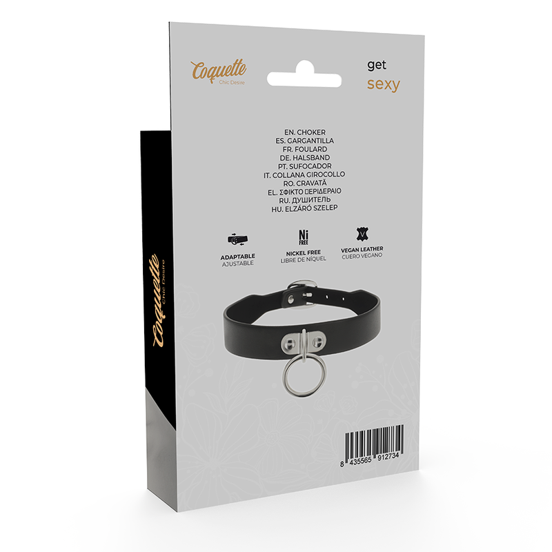 COQUETTE - CHIC DESIRE VEGAN LEATHER NECKLACE WOMAN FETISH ACCESSORY