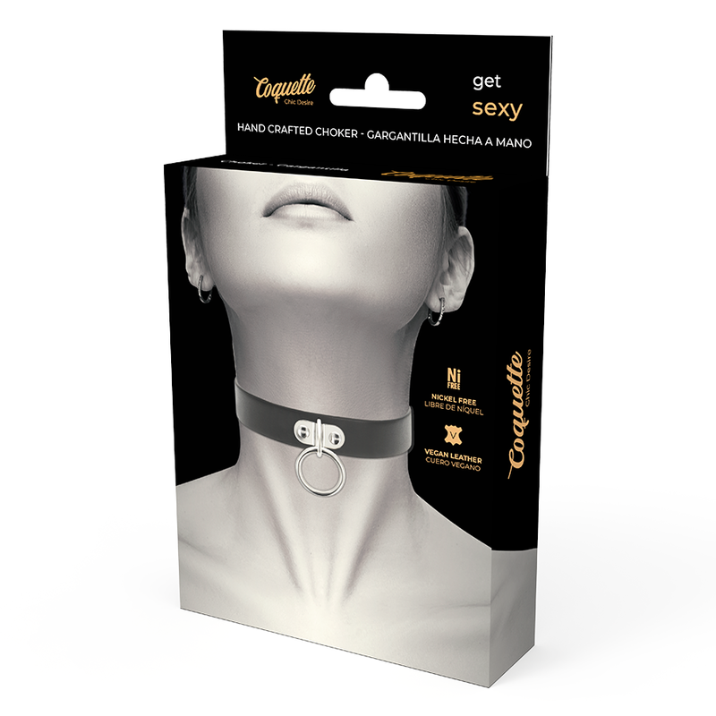 COQUETTE - CHIC DESIRE VEGAN LEATHER NECKLACE WOMAN FETISH ACCESSORY