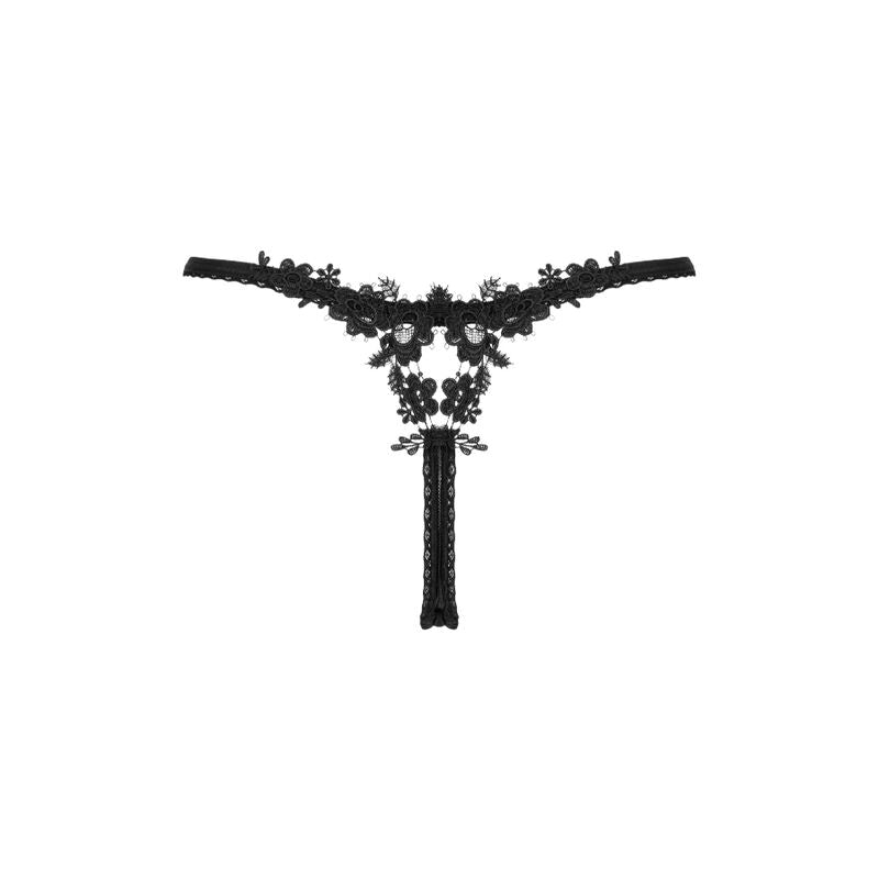 OBSESSIVE - CELIA NOIR THONG XS/S