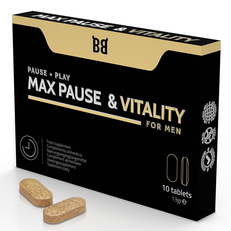 BLACK BULL - MAX PAUSE & VITALITY RETARDANT FOR MEN 10 CAPSULES