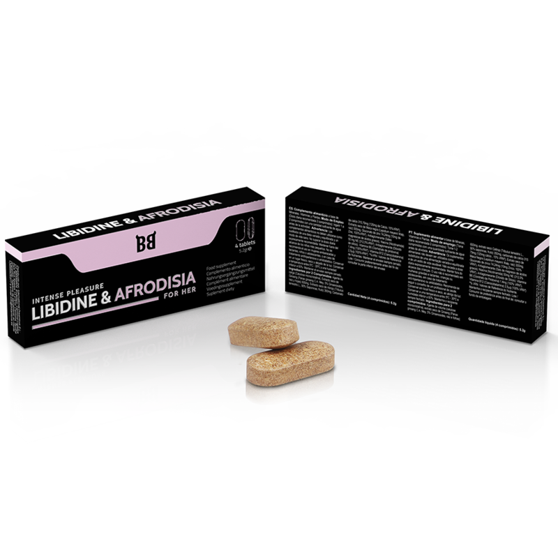 BLACK BULL - LIBIDINE & AFRODISIA INTENSE PLEASURE FOR HER 4 TABLETS