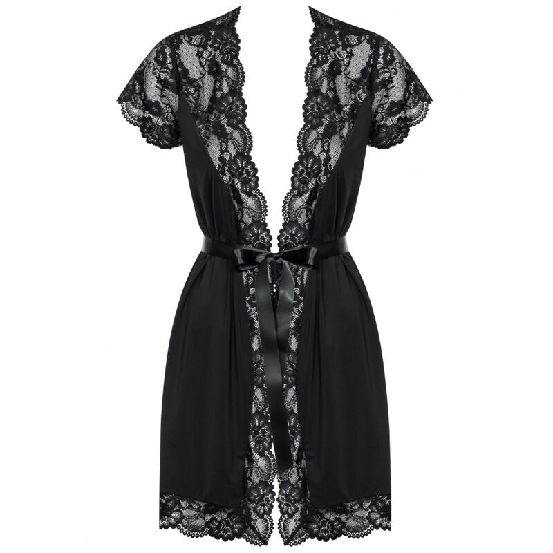 OBSESSIVE - 810-PEI-1 BLACK GOWN S/M