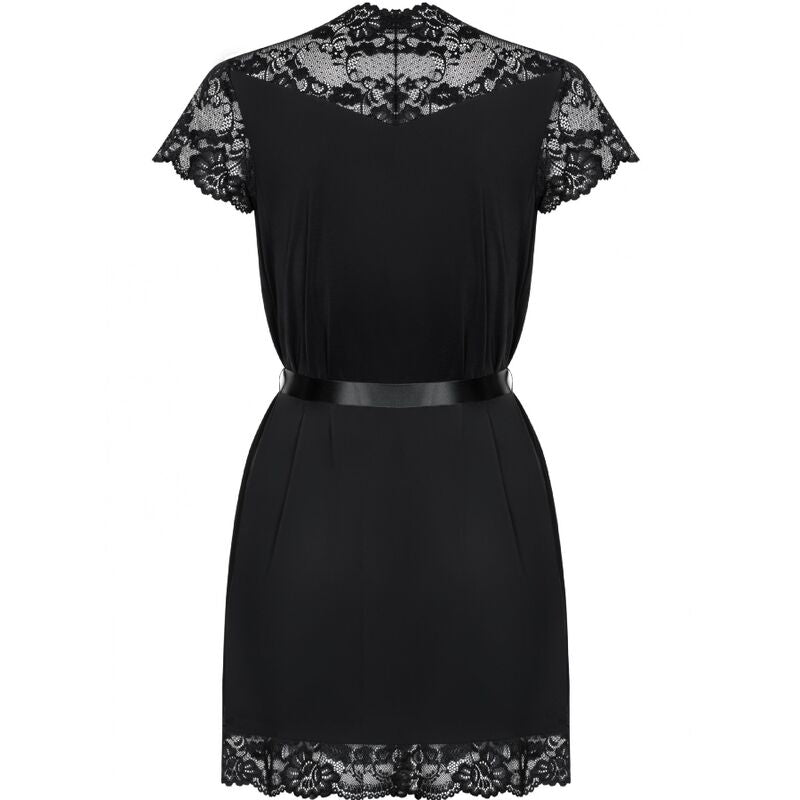 OBSESSIVE - 810-PEI-1 BLACK GOWN S/M