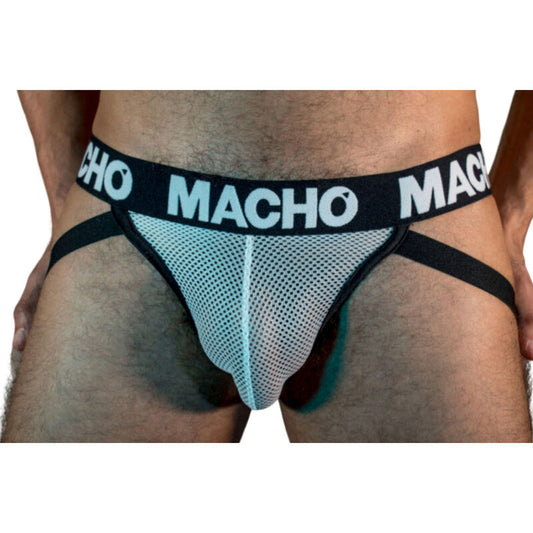 MACHO - MX26X1 JOCK GRID WHITE S