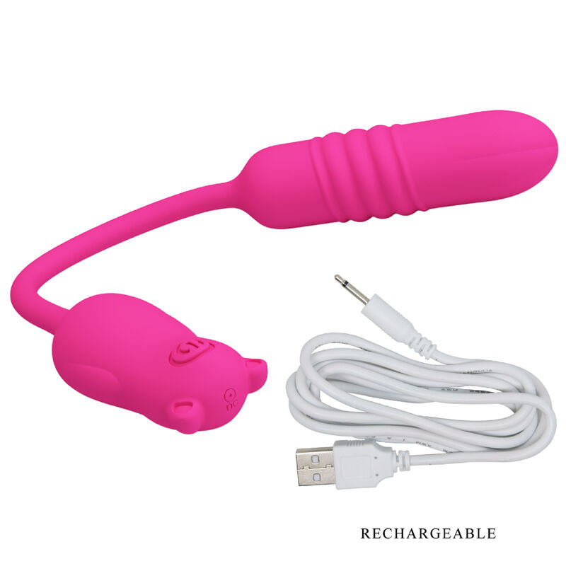 PRETTY LOVE - PINK SILICONE VIBRATING BULLET