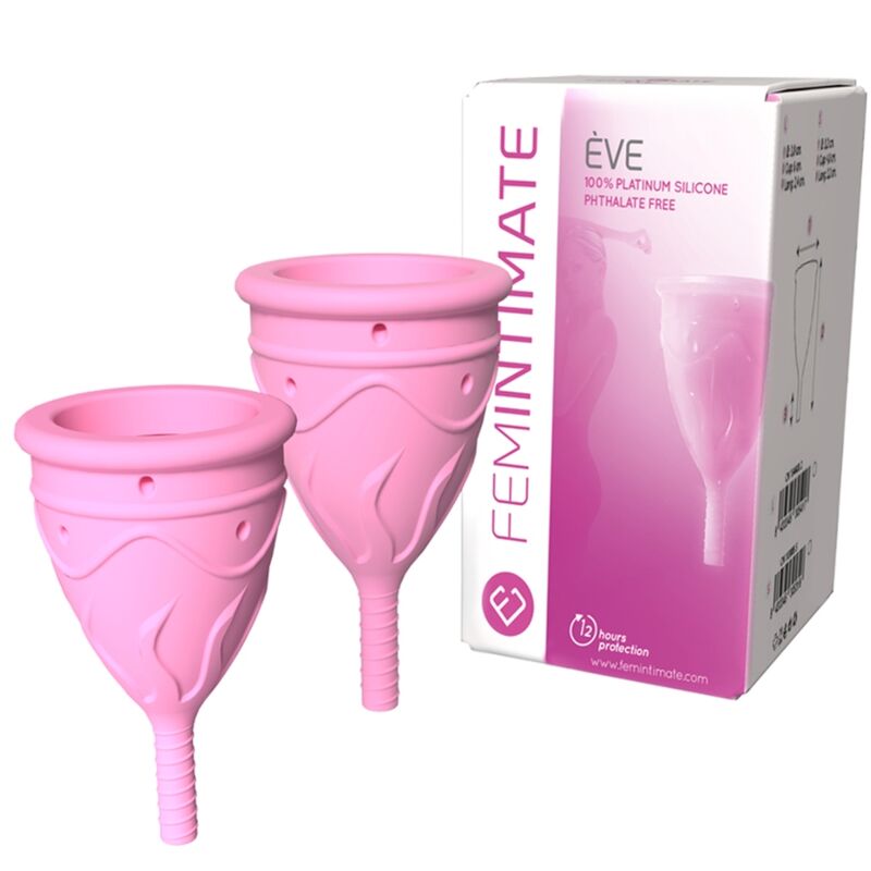 FEMINTIMATE - EVE SILICONE MENSTRUAL CUP SIZE L