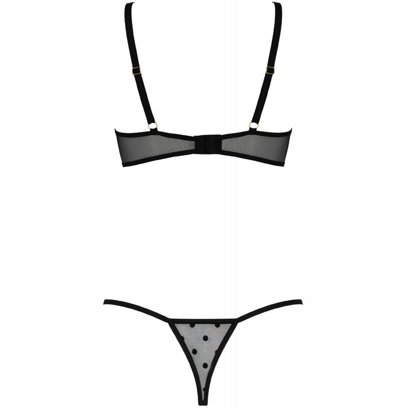 PASSION - MARINA SET TWO PIECES BLACK S/M