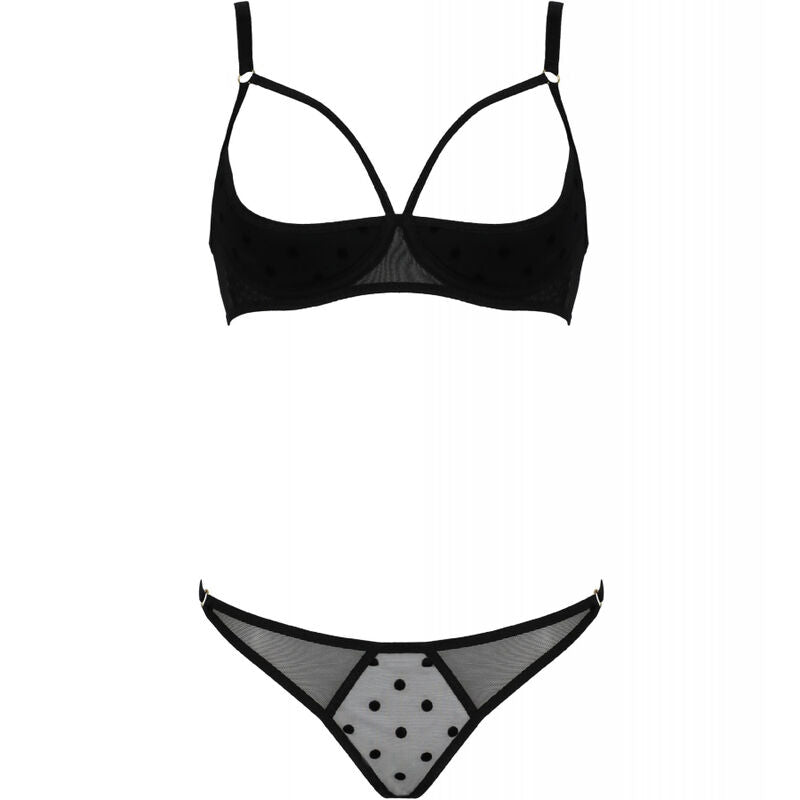 PASSION - MARINA SET TWO PIECES BLACK S/M