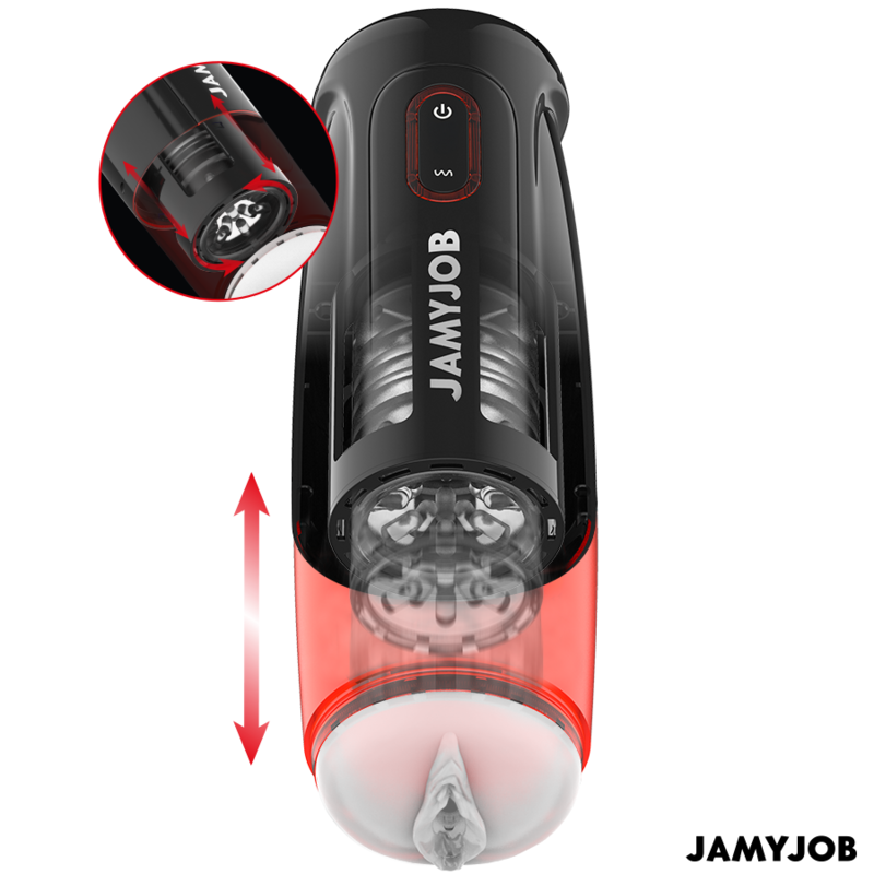 JAMYJOB - STORM AUTOMATIC VAGINA MASTURBATOR 10 ROTATION AND THRUST MODES