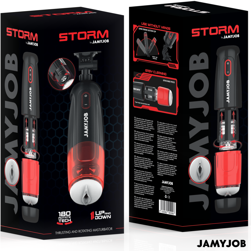 JAMYJOB - STORM AUTOMATIC VAGINA MASTURBATOR 10 ROTATION AND THRUST MODES