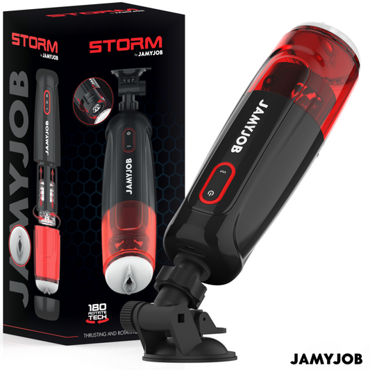 JAMYJOB - STORM AUTOMATIC VAGINA MASTURBATOR 10 ROTATION AND THRUST MODES