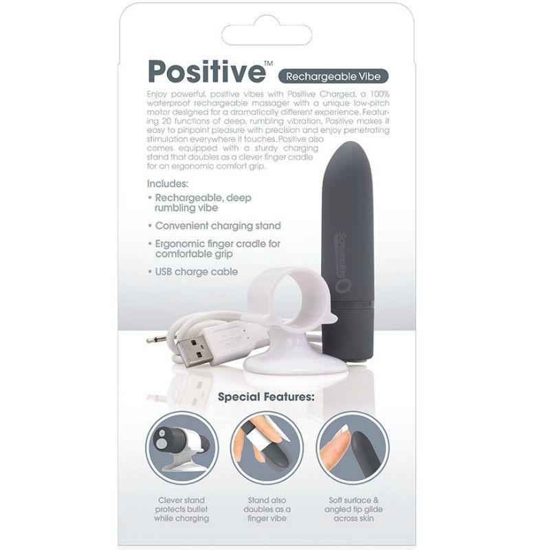 SCREAMING O - RECHARGEABLE MASSAGE POSITIVE GRAY