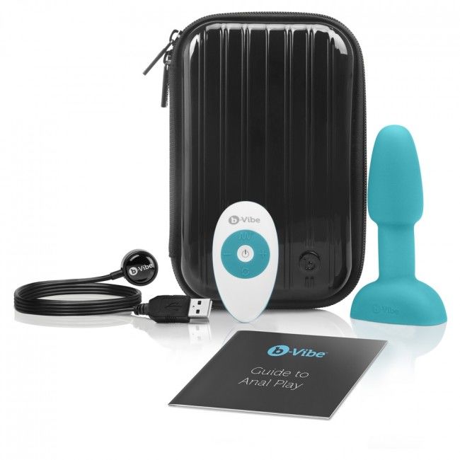 B-VIBE - RIMMING REMOTE CONTROL ANAL PLUG PETITE TEAL