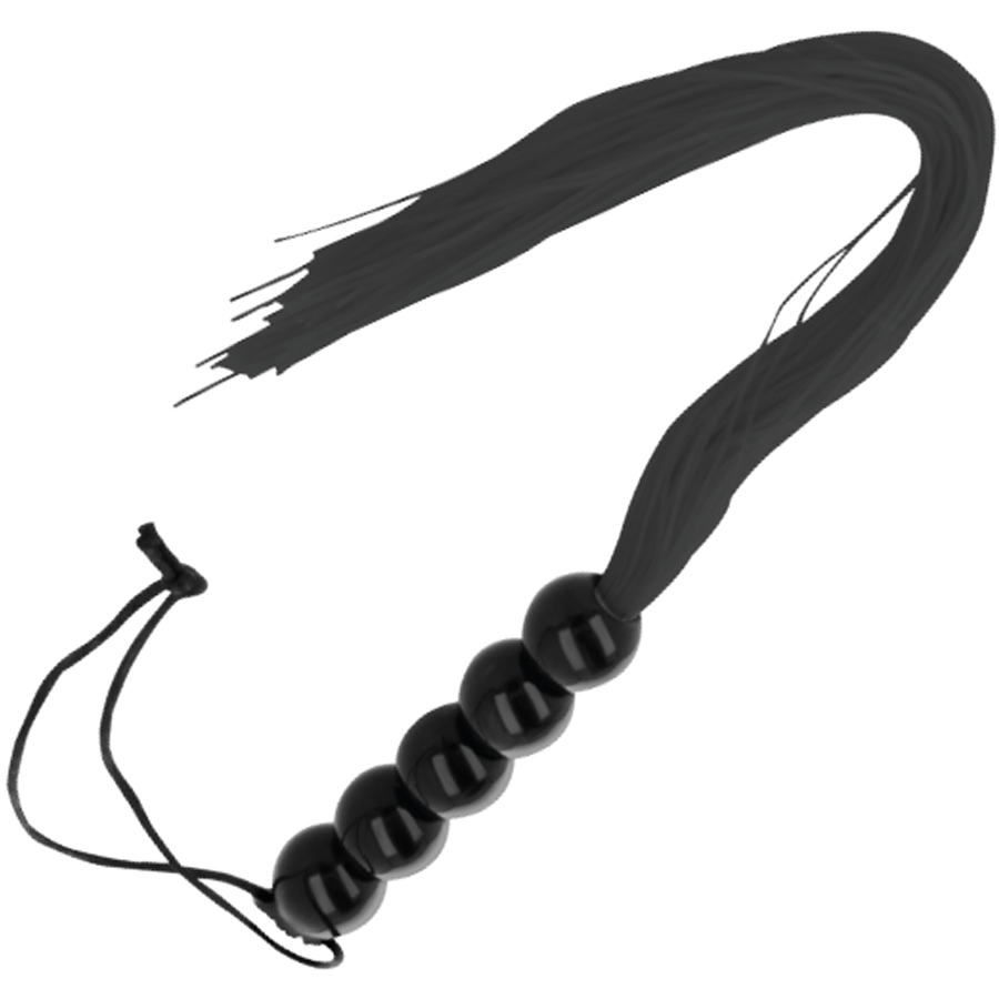 DARKNESS - BLACK BONDAGE WHIP 50CM
